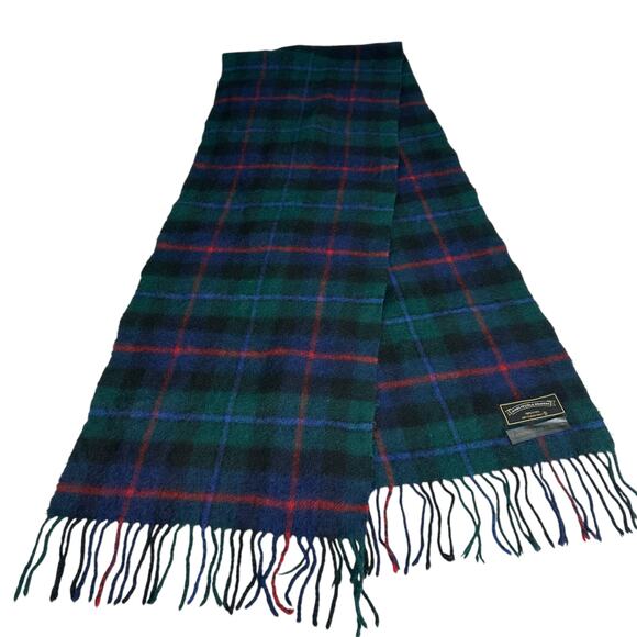 James Pringle Weavers Scarf Campbell of Cawdor Plaid Wool Neck Warmer Soft - Picture 1 of 4